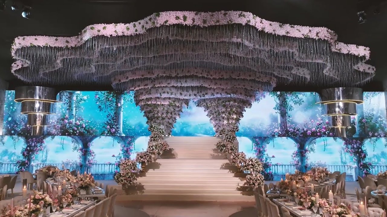 Thousands of Flowers Were Used To Decorate This Lebanese Wedding