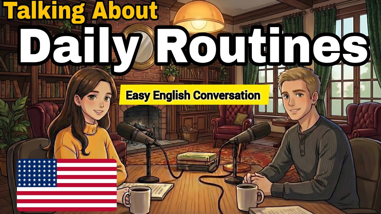 Talking About Daily Routines in English | English Conversation Practice 