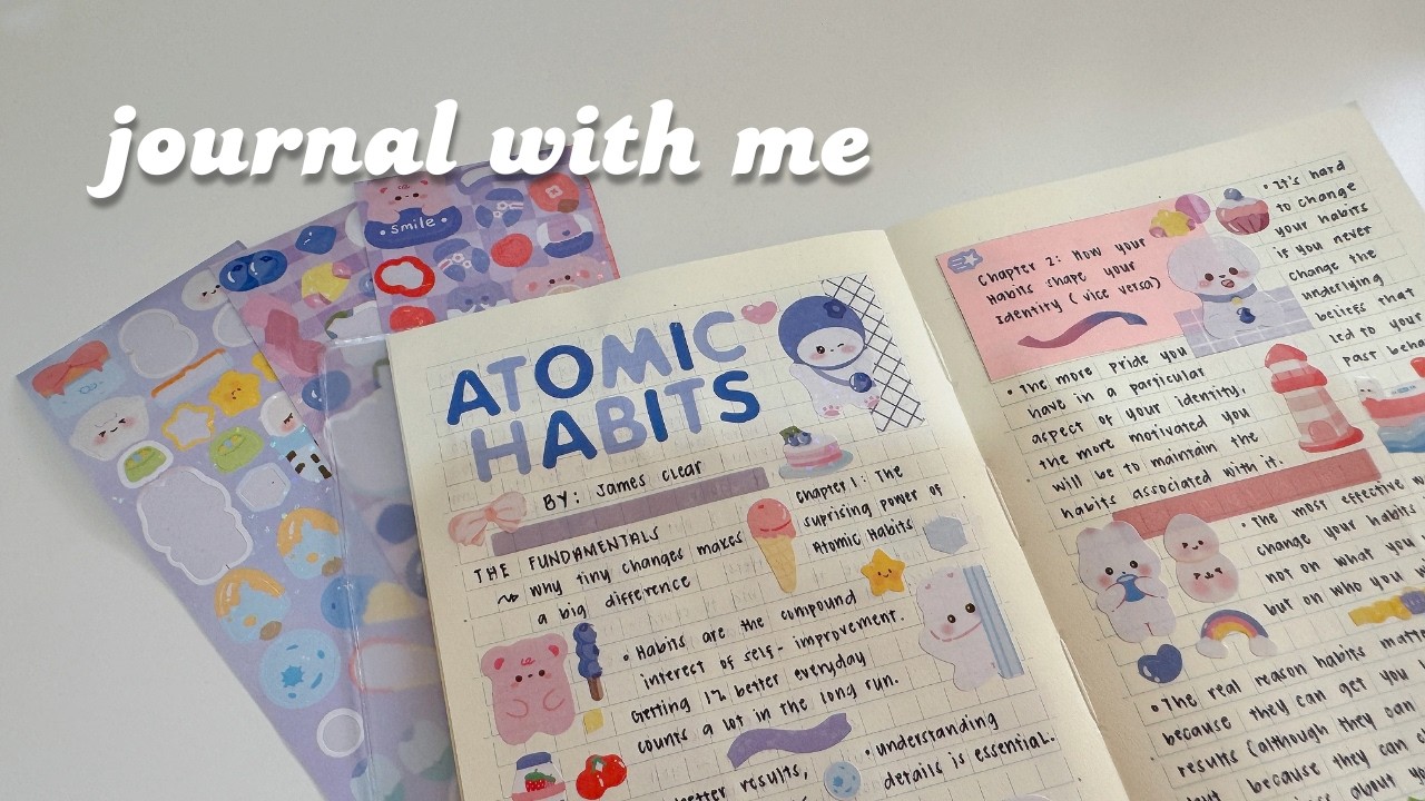 journal with me 🍮 book takeaways | atomic habits 1