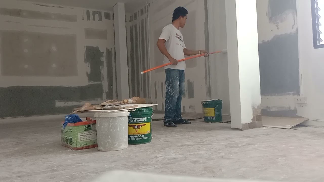 First paint flat Latex White
