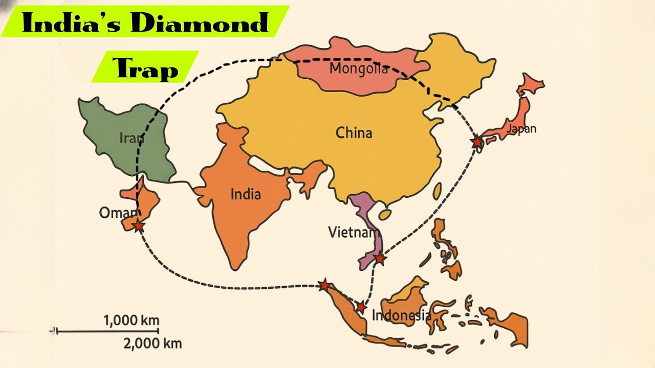 How India Is Encircling China in the Indian Ocean | Necklace of Diamonds Strategy