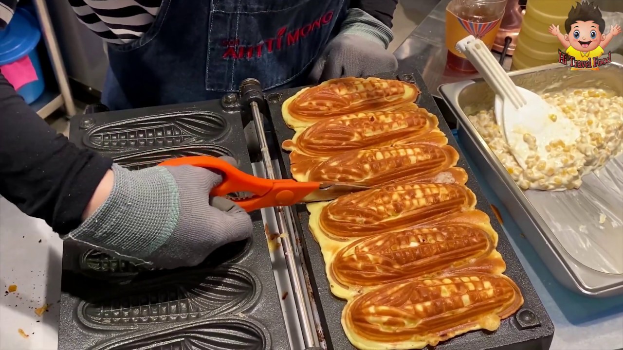 korean street food │Real Corn Bread │옥수수빵