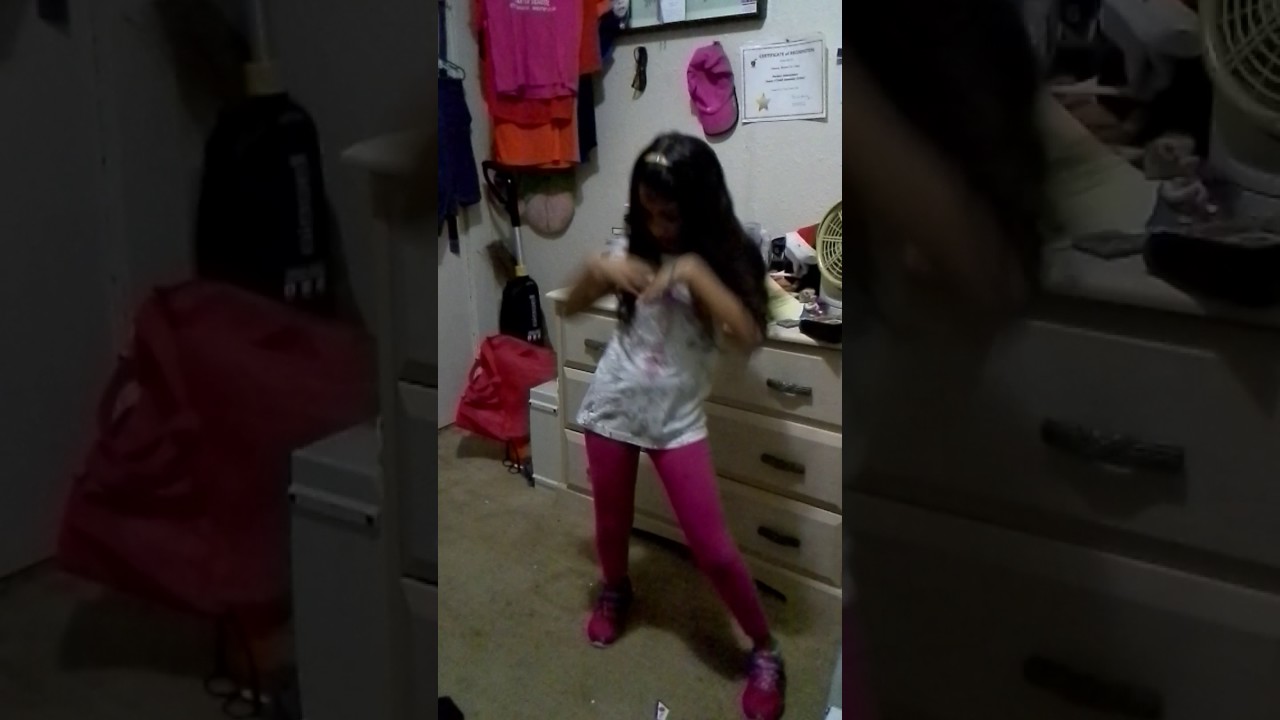 My friend dancing ti the girl in the mirror