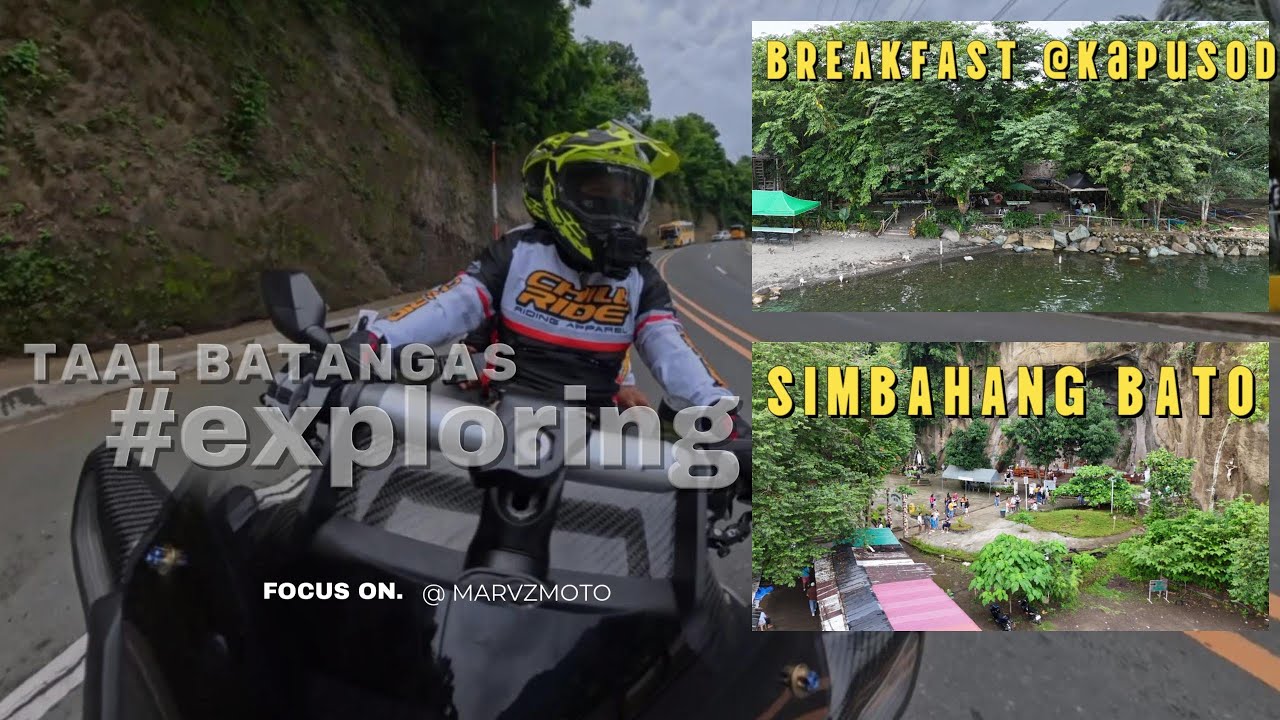 KAPUSOD BATANGAS BREAKFFAST RIDE | SIMBAHANG BATO | TAAL LAKE | XMAX300 | MARVZMOTO