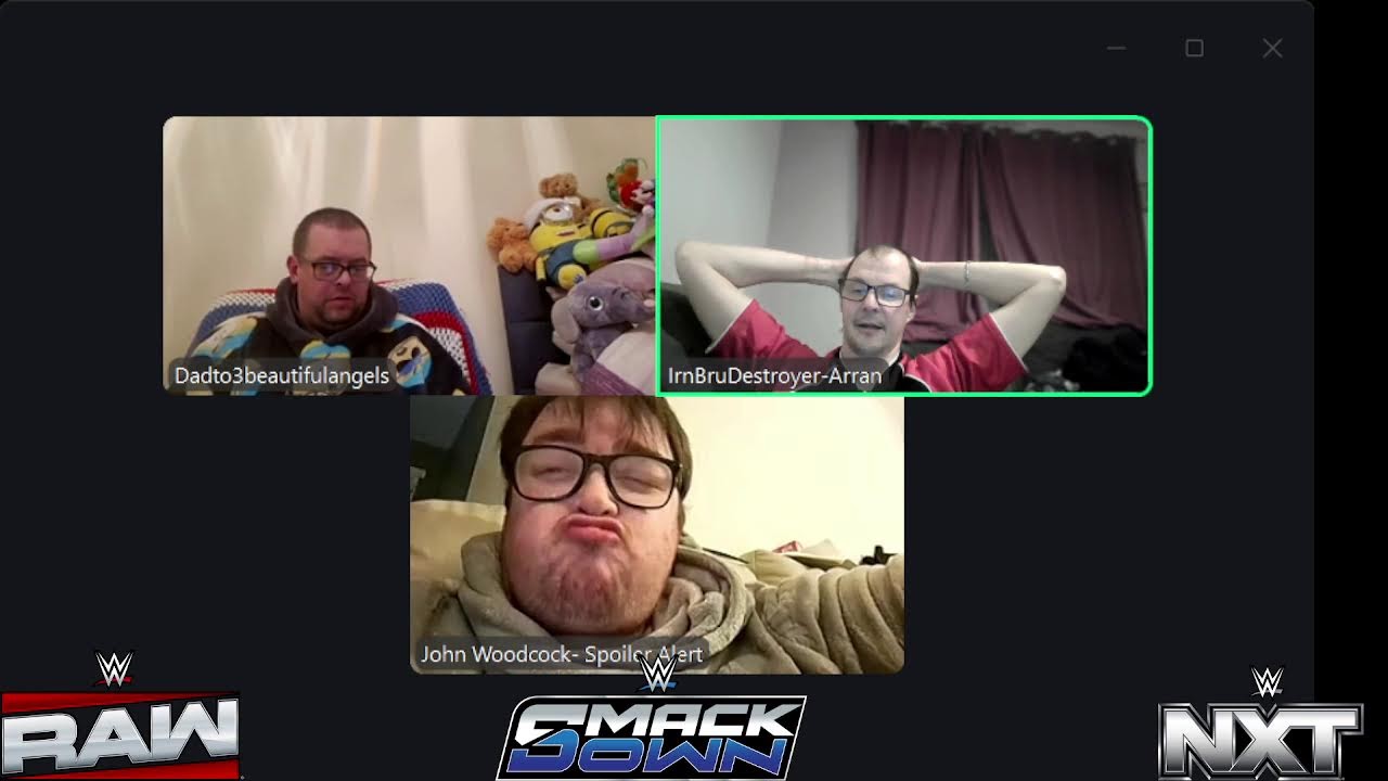 Live with Arran Alex and John chatting all things WWE