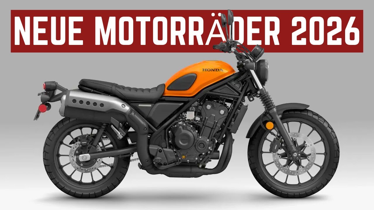 9 neue Motorräder für das Jahr 2026