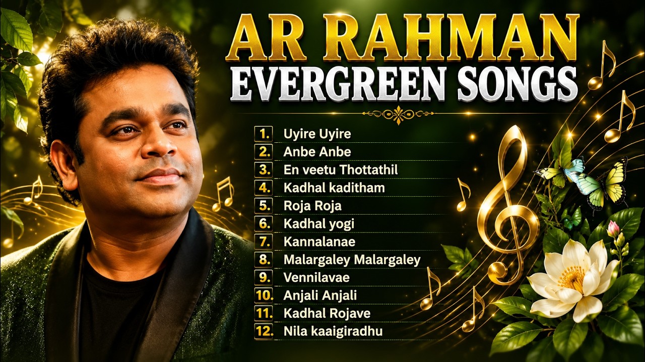 A.R. Rahman Evergreen Melody Songs ❤️ | A.R. Rahman Tamil Hits | Best Melody Songs | Audio Jukebox