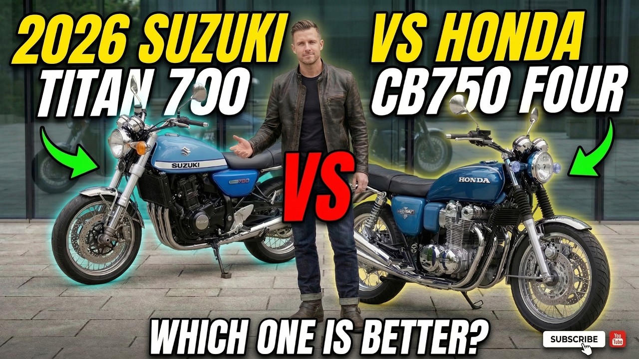 Новая Honda CB750 Four 2026 года против новой Suzuki Titan 700 2026 года! &mdash; Величайшая легендарна...