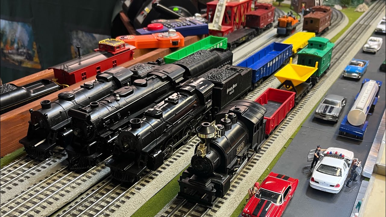 Поезда Kickapoo Valley and Northern 8200 и Lionel 8040 Nickel Plate Road Railways #Lionel Trains