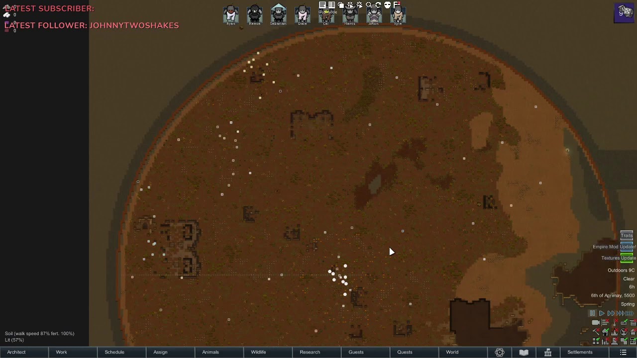 500% threat  rountopia - a humble beginning - rimworld #1