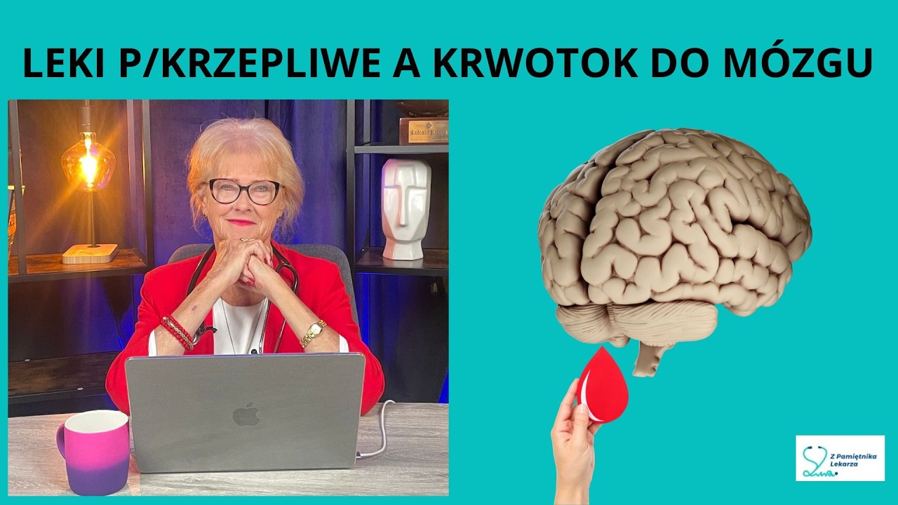 Leki p/ krzepliwe a ryzyko krwotoku do mózgu. 