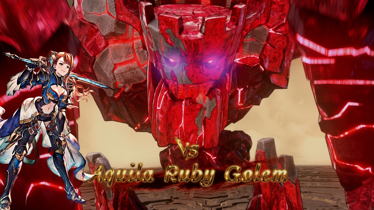 Beatrix vs Aquila Ruby Golem &ndash; AI Team Clear | Granblue Relink Beta