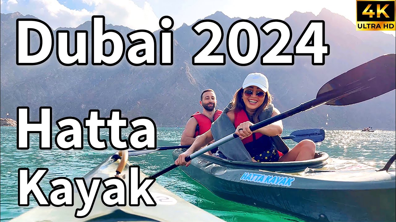 Dubai Hatta Kayak 🇦🇪 Kayaking In Hatta Dam, ASMR, Nature Sounds [ 4K ] Walking Tour