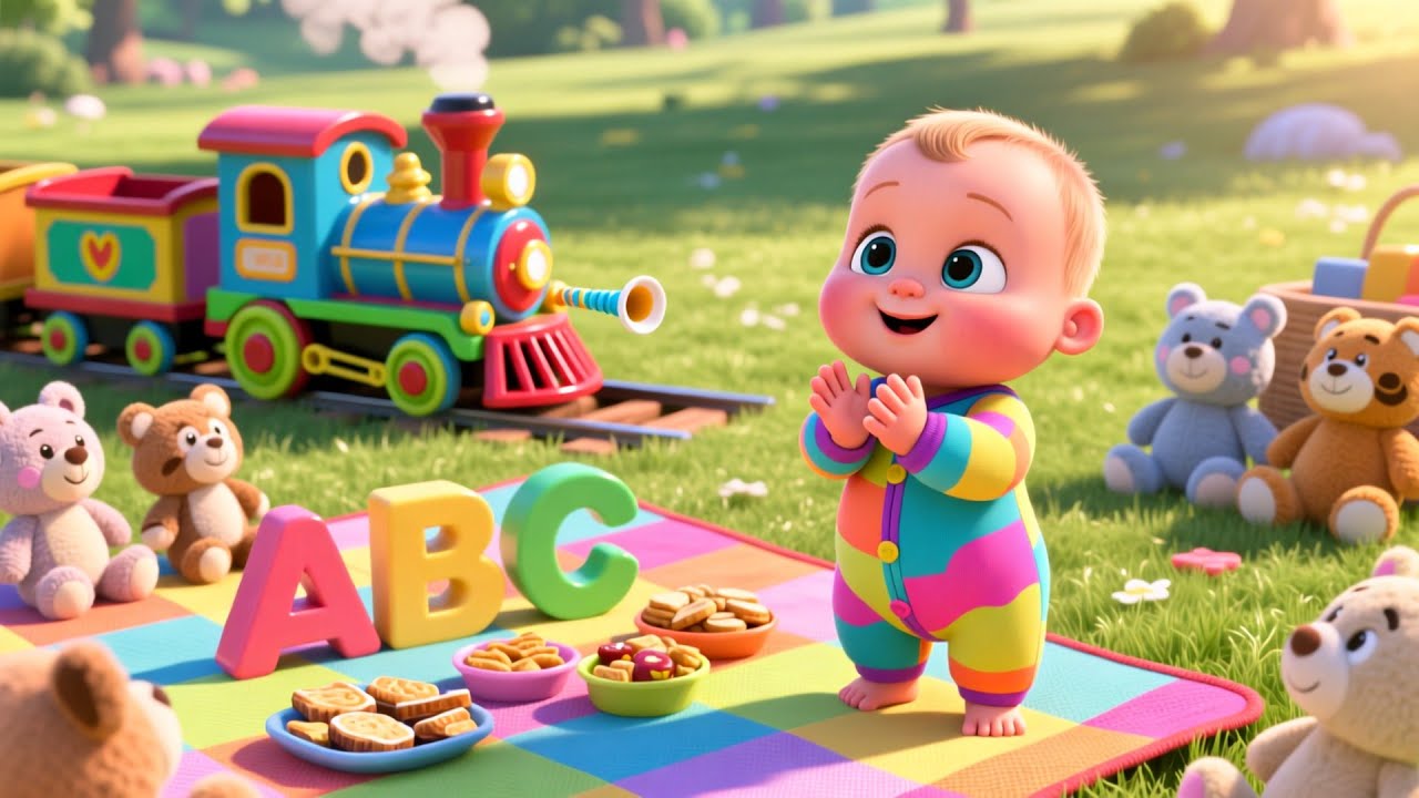 Train Whistle With Baby 🚂 | Fun Train Song for Kids | Musical Travel Nursery Rhyme