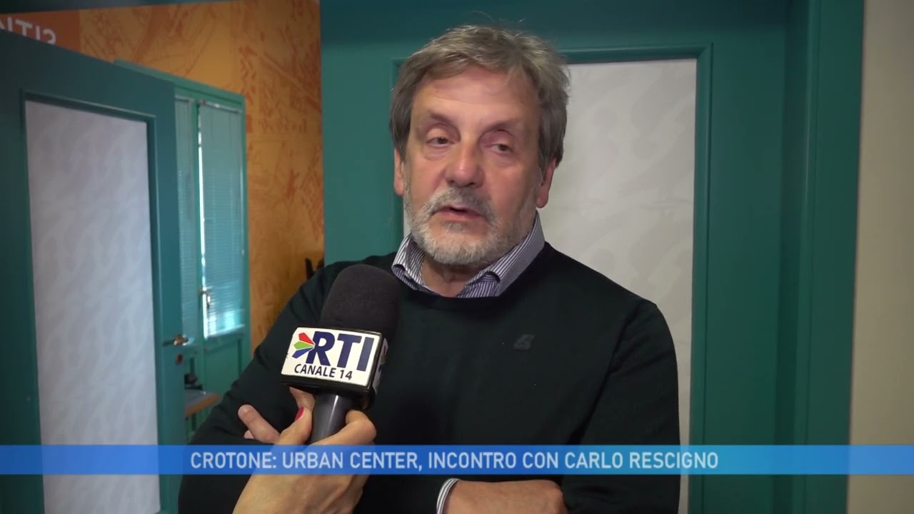 CROTONE: URBAN CENTER INCONTRO CON CARLO RESCIGNO