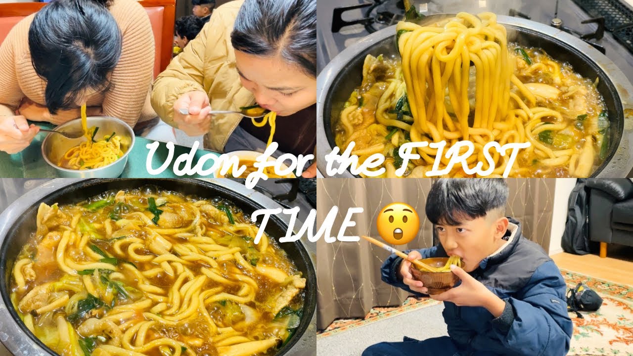Trying Udon for the First Time! 🍜👩‍🍳 Cooking with My Sister-in-Law 😋