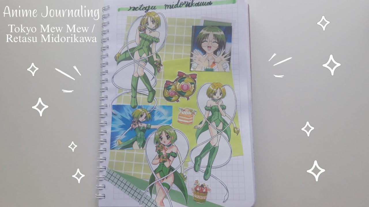 Anime Journaling | ASMR | Tokyo Mew Mew | Retasu Midorikawa | Journal with me