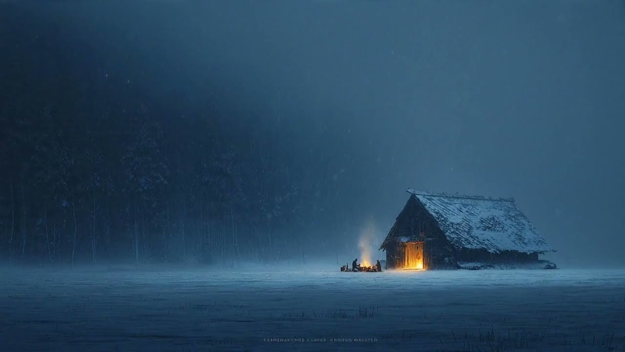 Cozy Hearthside Haven ❄️ Calm Night Jazz Instrumental (1 Hour)