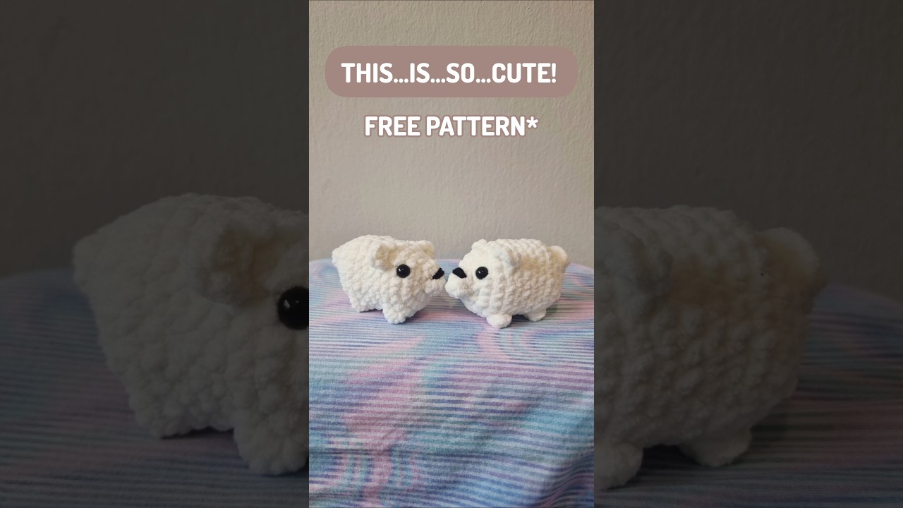 FREE crochet pattern!🧶✨️ SUPER CUTE 😍 #crochet #crochetfreepattern #freepatternamigurumi