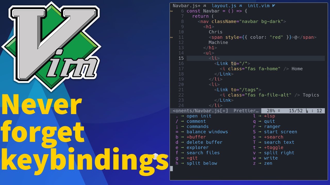 Neovim - Never forget your keybindings with vim which key