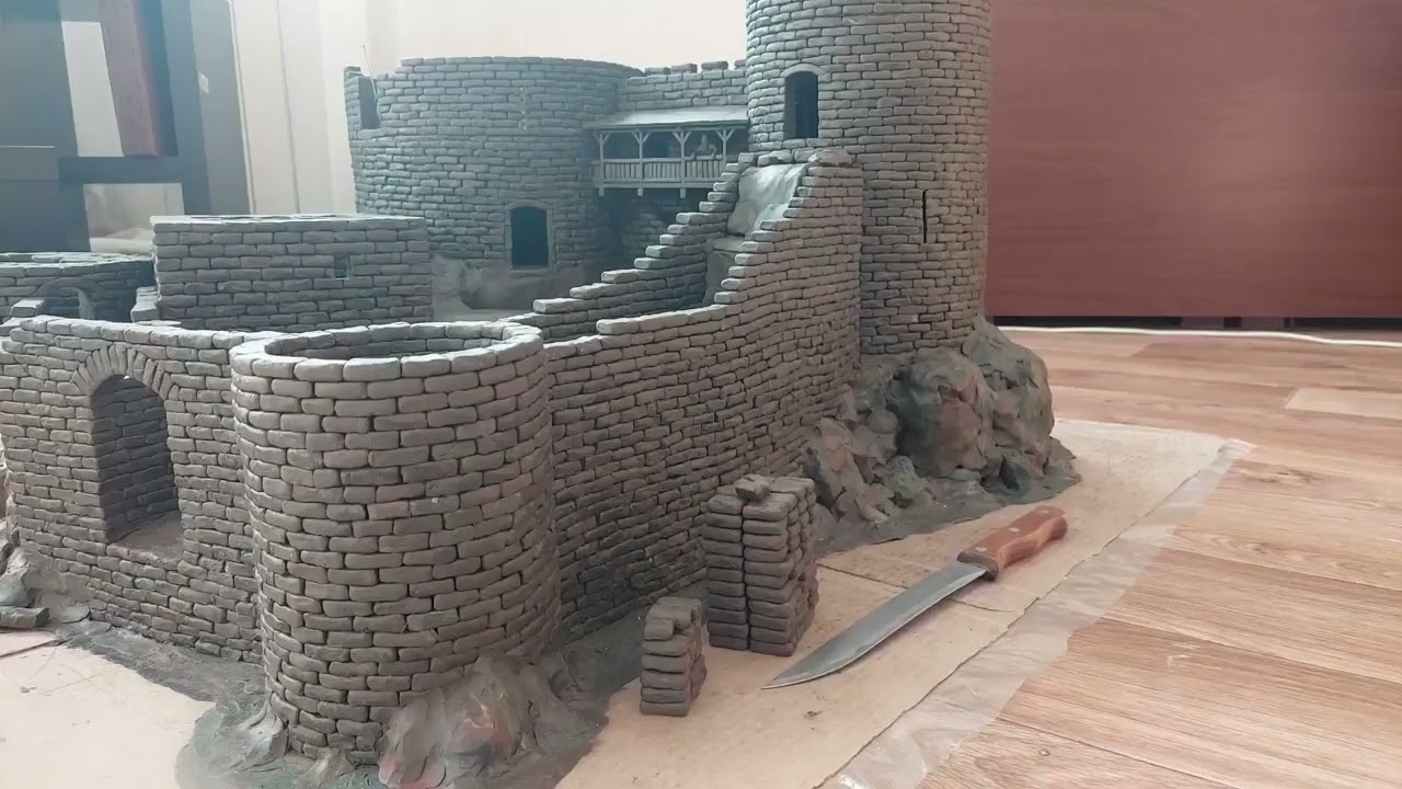 Plasticine castle. 1.5 years of work in 39 minutes