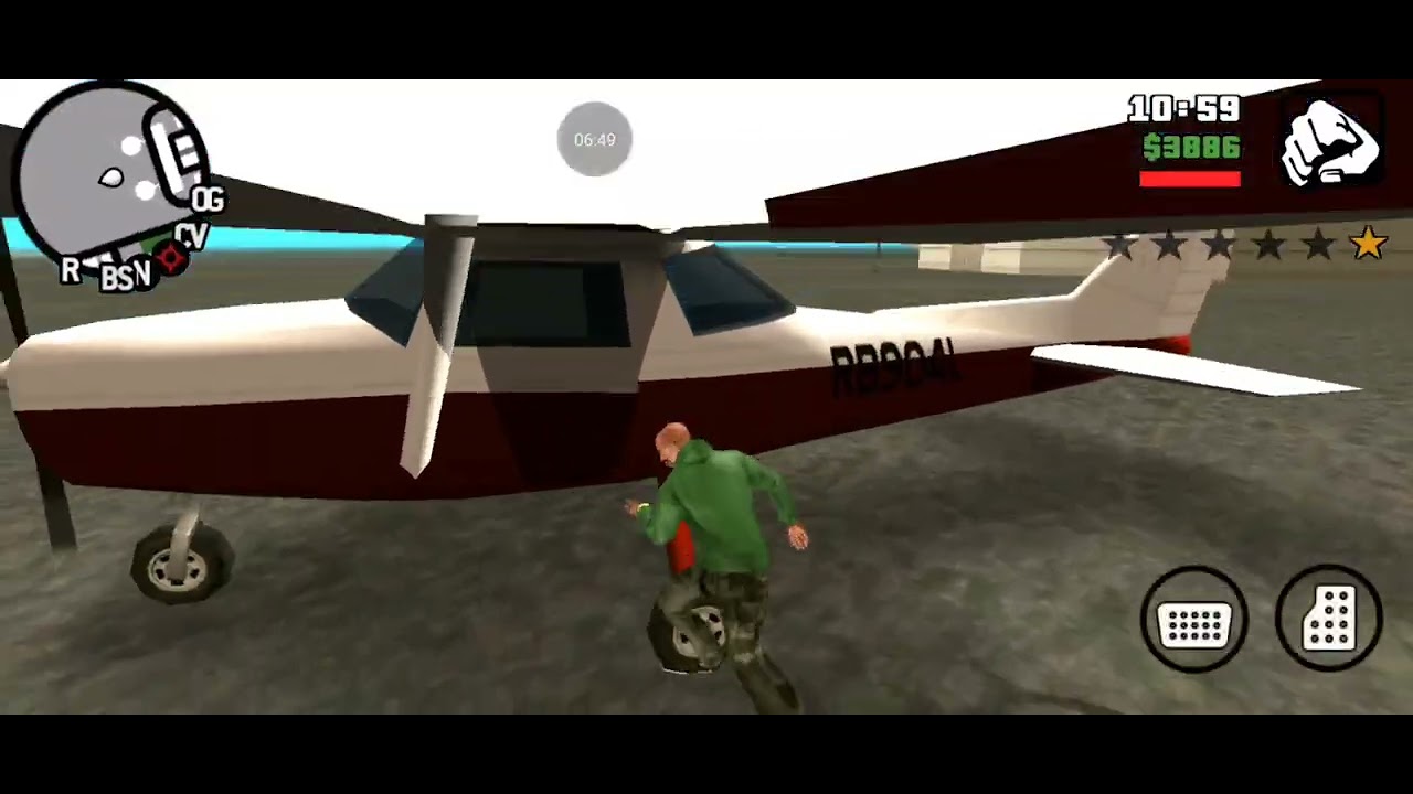 Jogando gta san andreas 