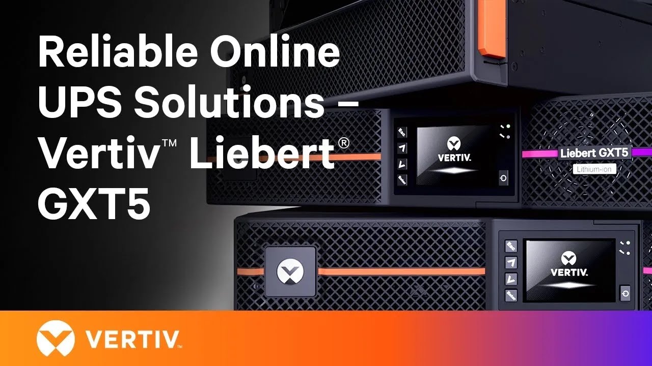Flexible UPS solutions for Edge Computing with Lithium Ion and VRLA Battery | Vertiv™ Liebert® GXT5