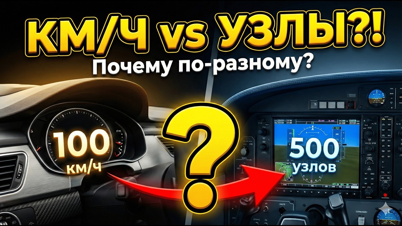 Почему машины — в КМЧ, а корабли и самолёты — в узлах? Ответ вас удивит! #узел #кмч #история