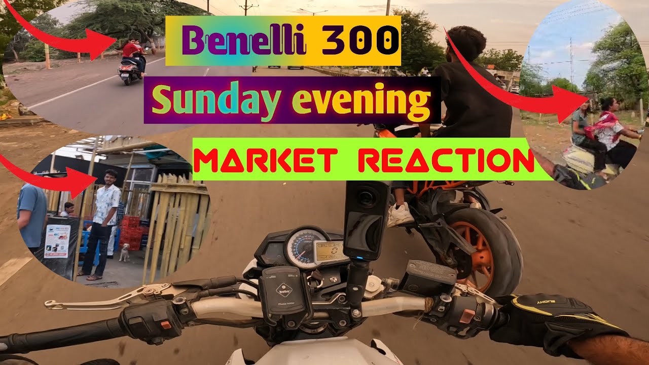 Benelli 300 SC project Sunday Market Reaction 👀😱 | Cute girls reaction | Public Reaction | Exhaust