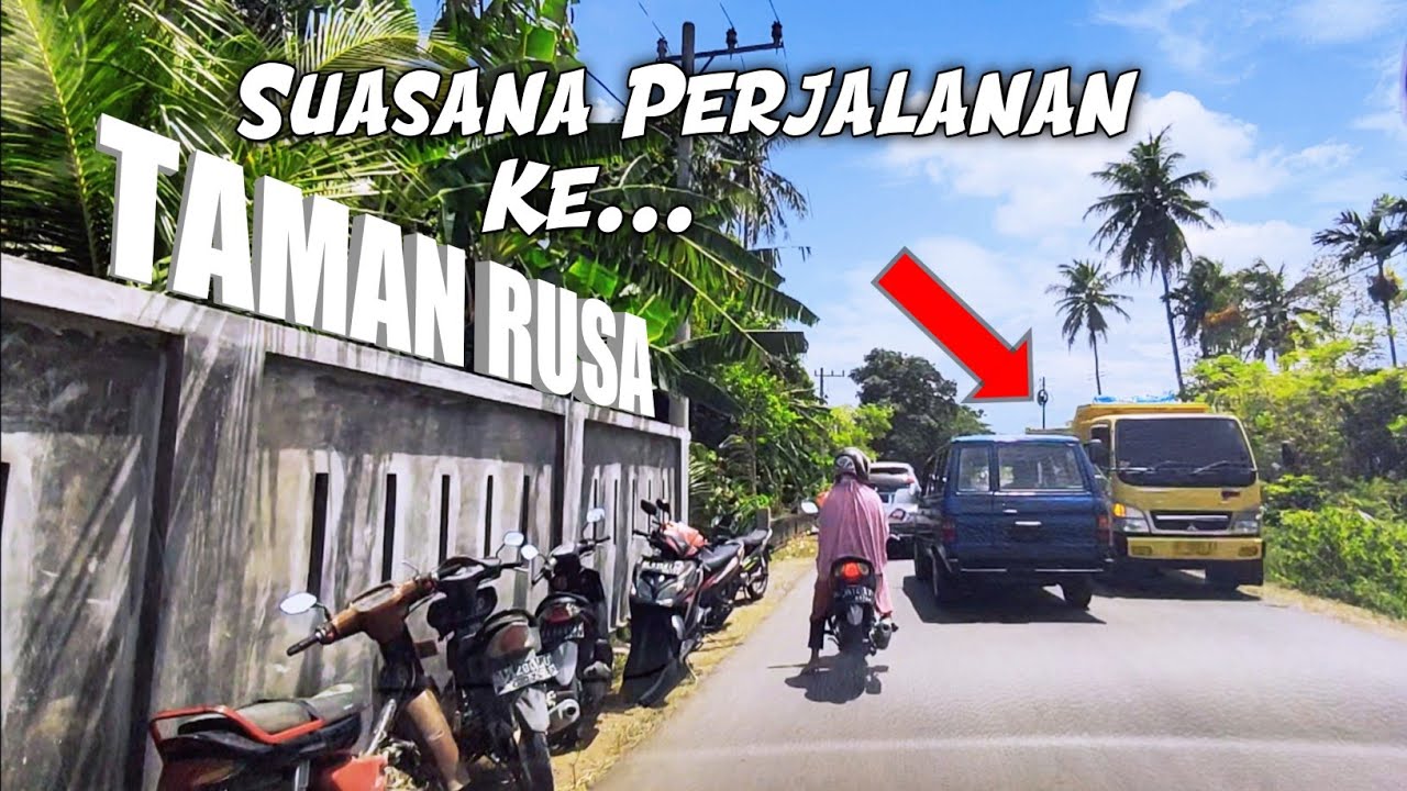 SUASANA PERJALANAN KE TAMAN RUSA ACEH BESAR DARI BANDA ACEH