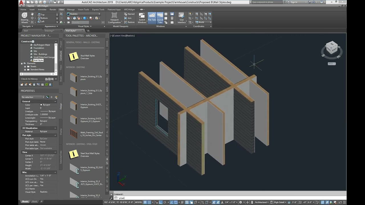 Custom Wall Styles in AutoCAD Architecture - Part 1 of 3