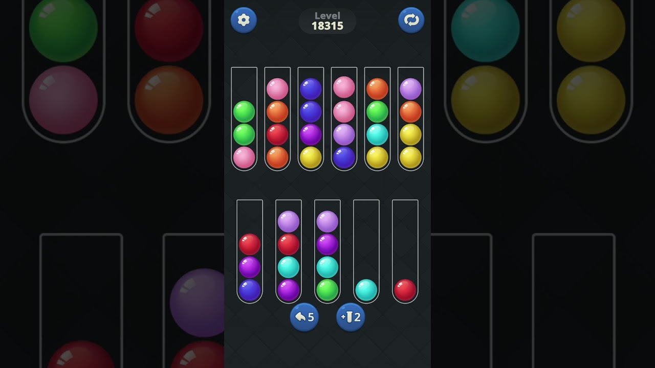 Ball Sort by Infinite Joy: Levels 18314, 18315, 18316
