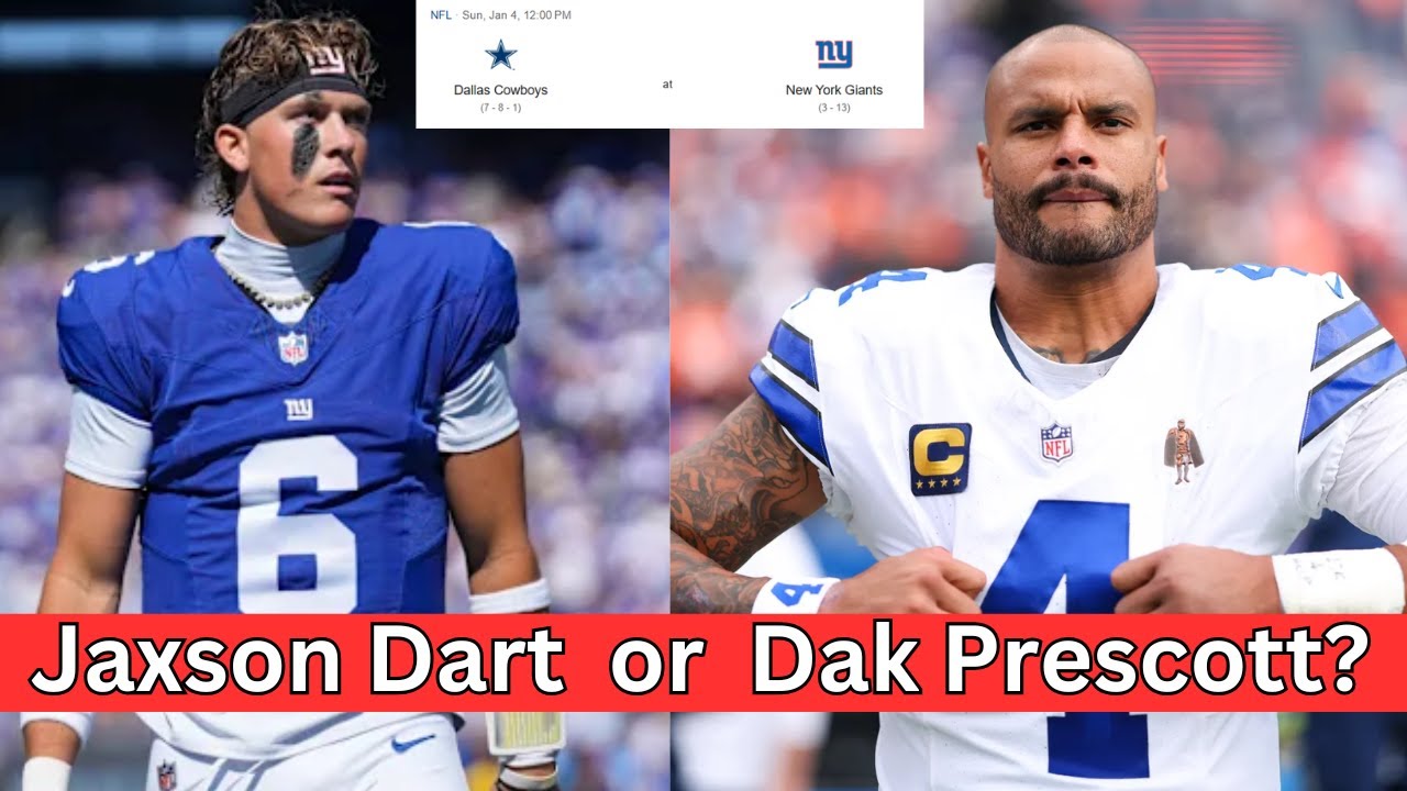 Jaxson Dart czy Dak Prescott? Kto miał bardziej imponujący sezon przed niedzielnym meczem?