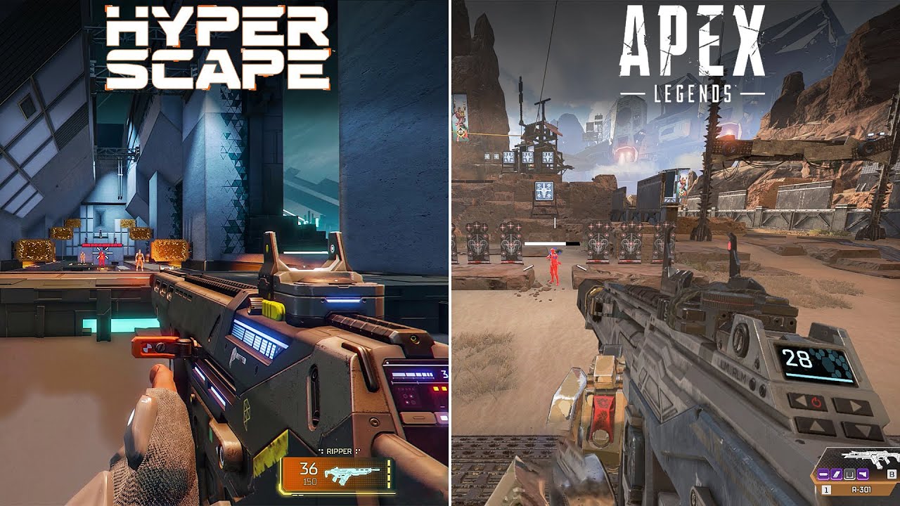 Hyper Scape vs Apex Legends - Weapons Comparison