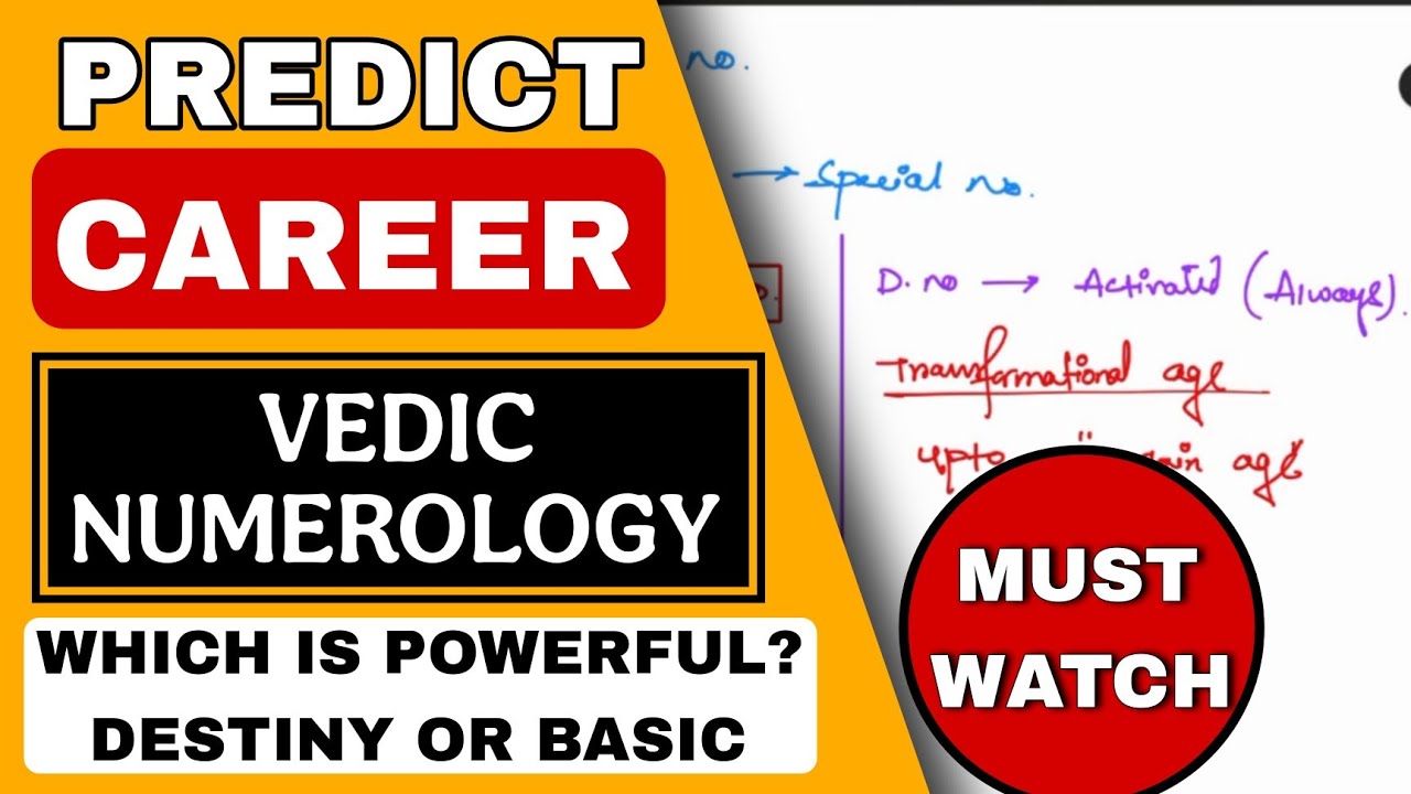 Choose Your Right Career Using Vedic Numerology | Destiny Number Explained 