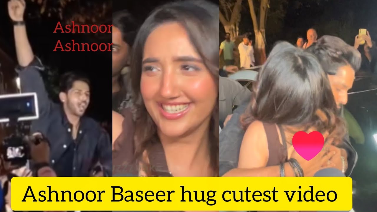 Ashnoor Kaur & Baseer Ali hug cutest video/ Ashnoor Kaur/Baseer Ali/Bigg boss 19 