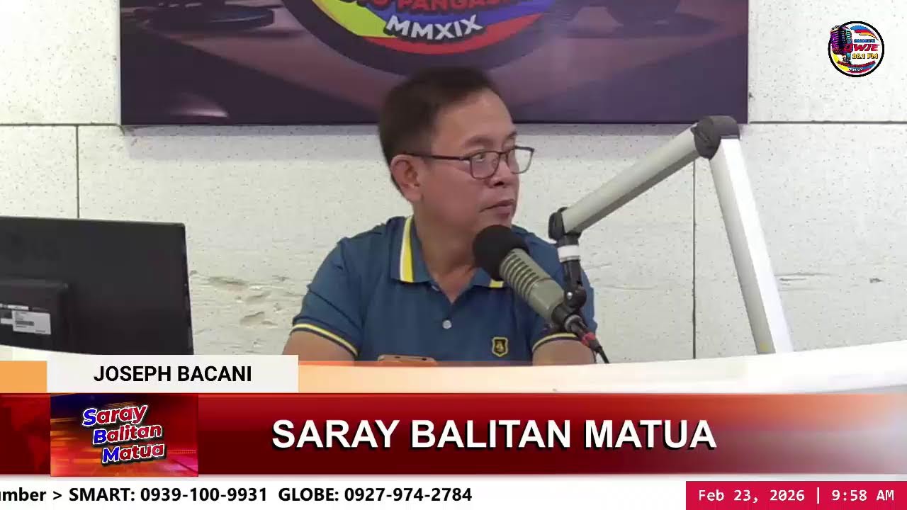 SARAY BALITAN MATUA  MONDAY, February 23, 2026