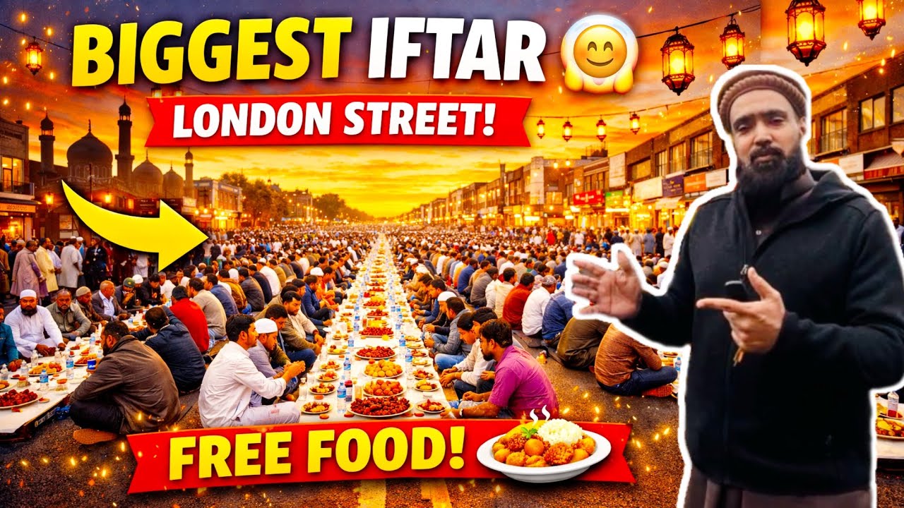 Hundreds Break Fast Together | London Street Iftar 2026