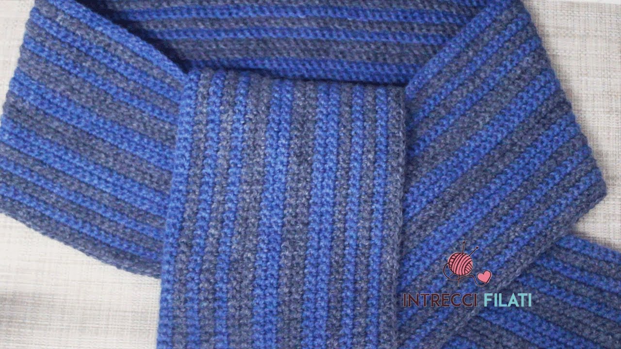 Uncinetto: Sciarpa uomo tutorial