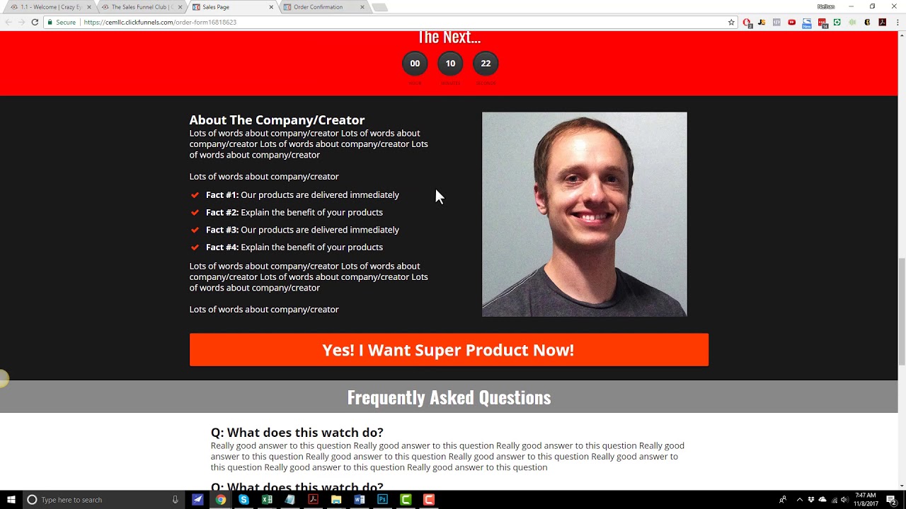 The Sales Funnel Starter Kit and ClickFunnels Training Course