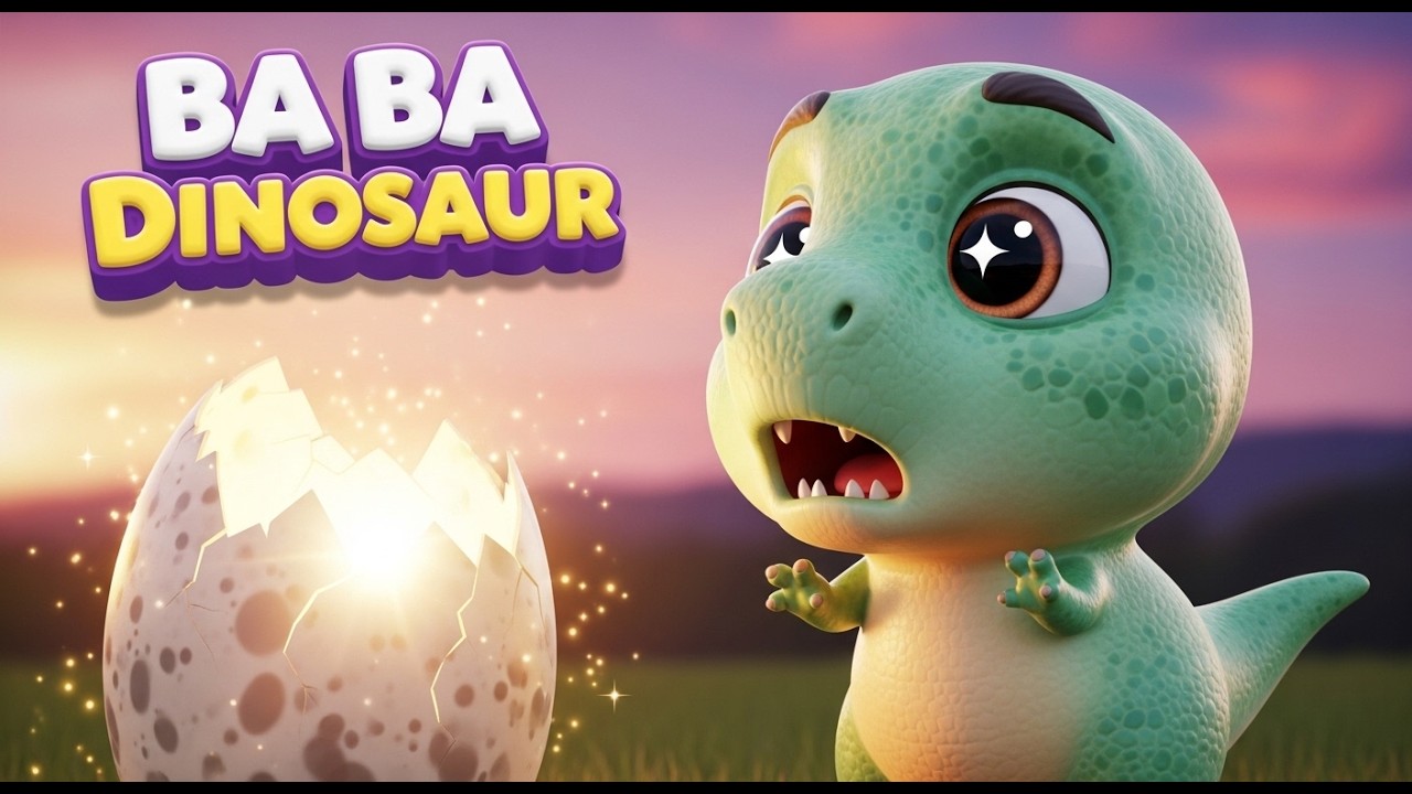Ba Ba Dinosaur  | The Cutest Dino Nursery Rhyme Ever! | DinoSaurus
