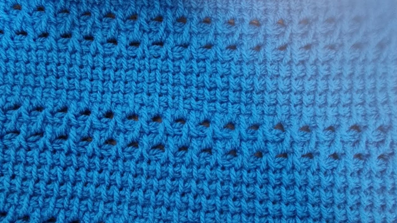 com fazer  manta de bebe em croche tunisiano