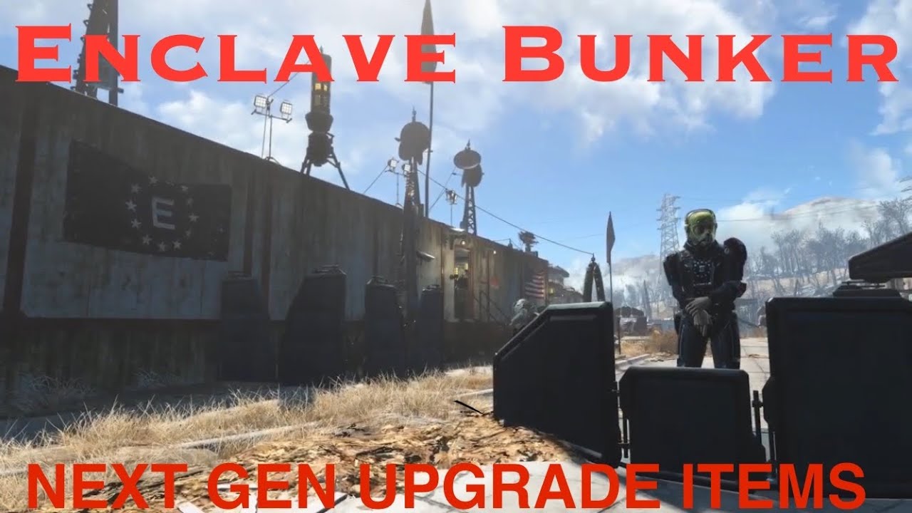 Enclave Outpost Bunker Tour (with new next-gen Enclave settlement items) #fallout4