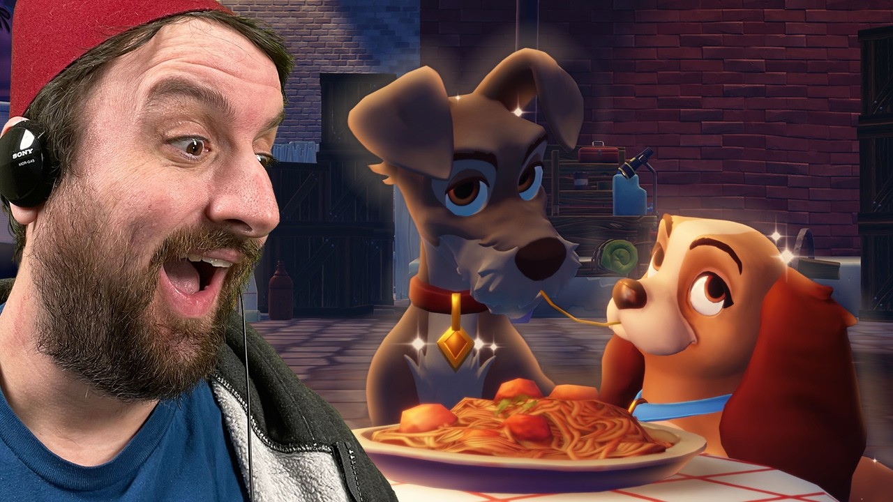 Hanging with Lady and the Tramp in Disney Dreamlight Valley
