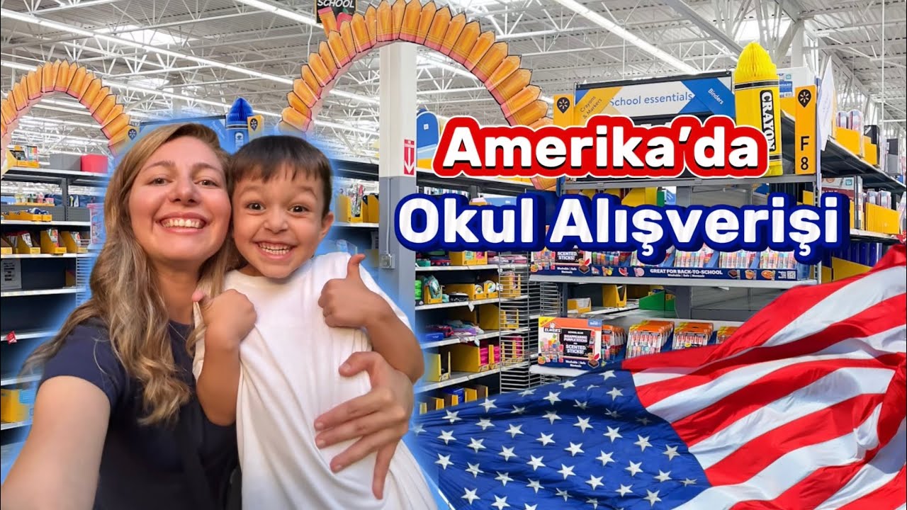 Amerika’da Okul Alışverişine çıktık! 🎒📚| Neler Aldık, Fiyatlar Nasıl? 