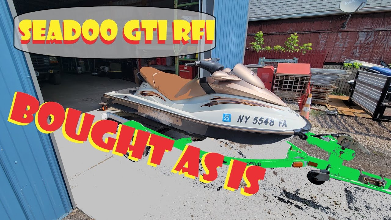 2003 SeaDoo GTI RFI 787 Bought AS IS Seller Said it Runs Jet Ski Waverunner GTX RXP RXT
