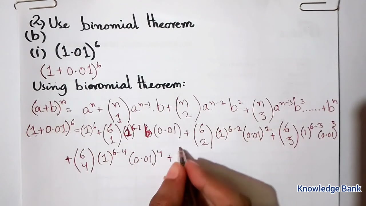 Exercise 7.2 Class 11 Q 2b unit 7 Binomial theorem Ex 7.2 Class 11 new Mathematics Sindh text Board
