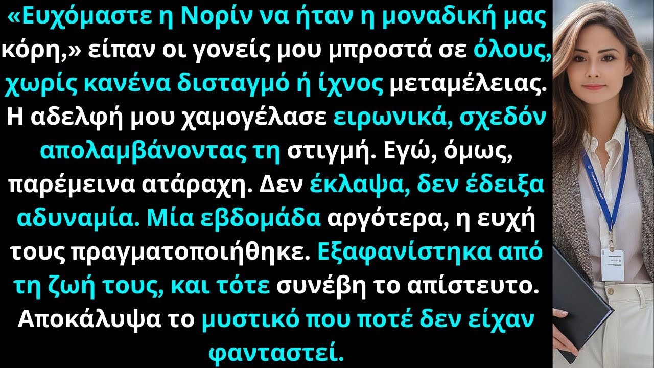 «Οι γονείς μου είπαν πως εύχονταν να μην είχα γεννηθεί· μία εβδομάδα μετά, χάθηκα από τη ζωή τους.»