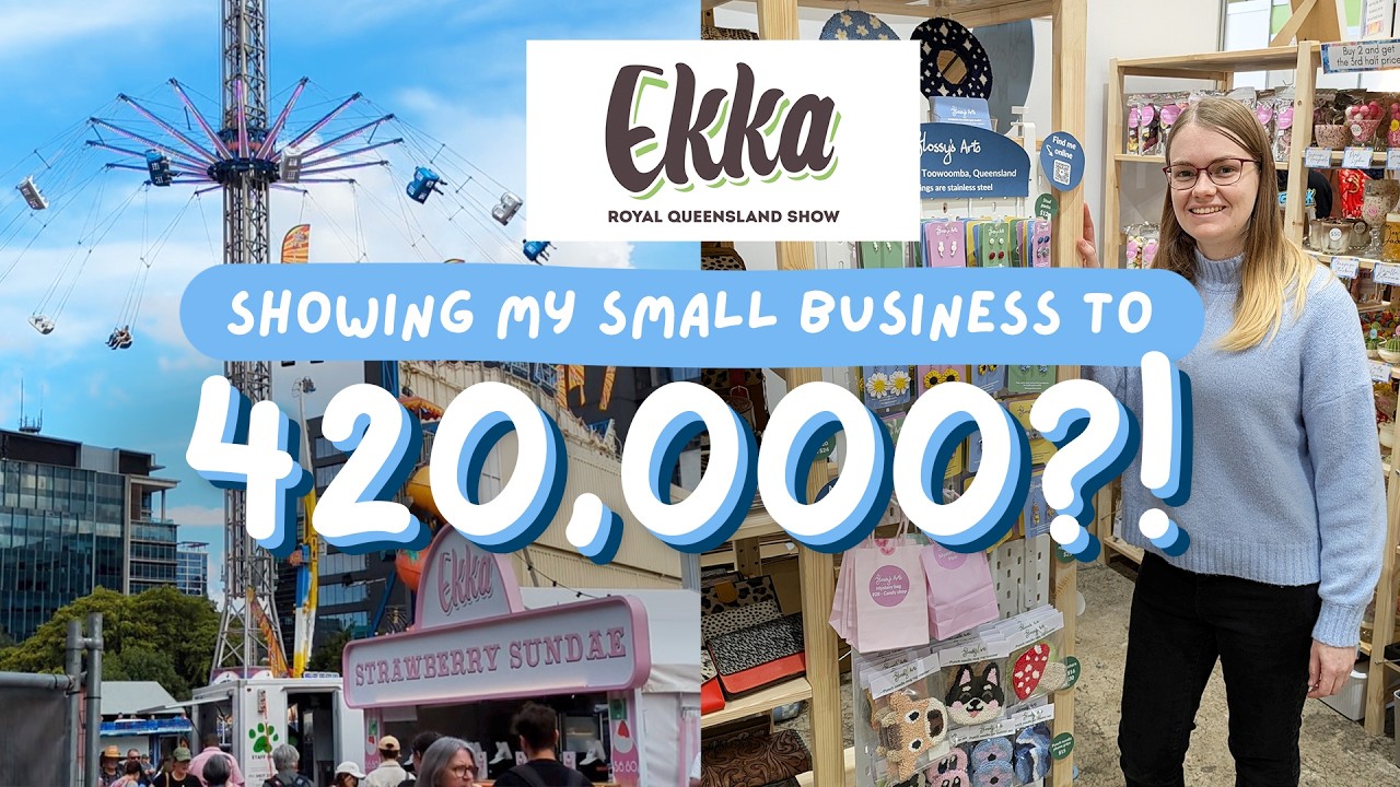 Selling my products at The Ekka! 🐮🎡 How many $$$$ did I make? #marketvlog