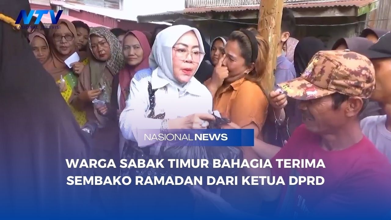 WARGA SABAK TIMUR BAHAGIA TERIMA SEMBAKO RAMADAN DARI KETUA DPRD